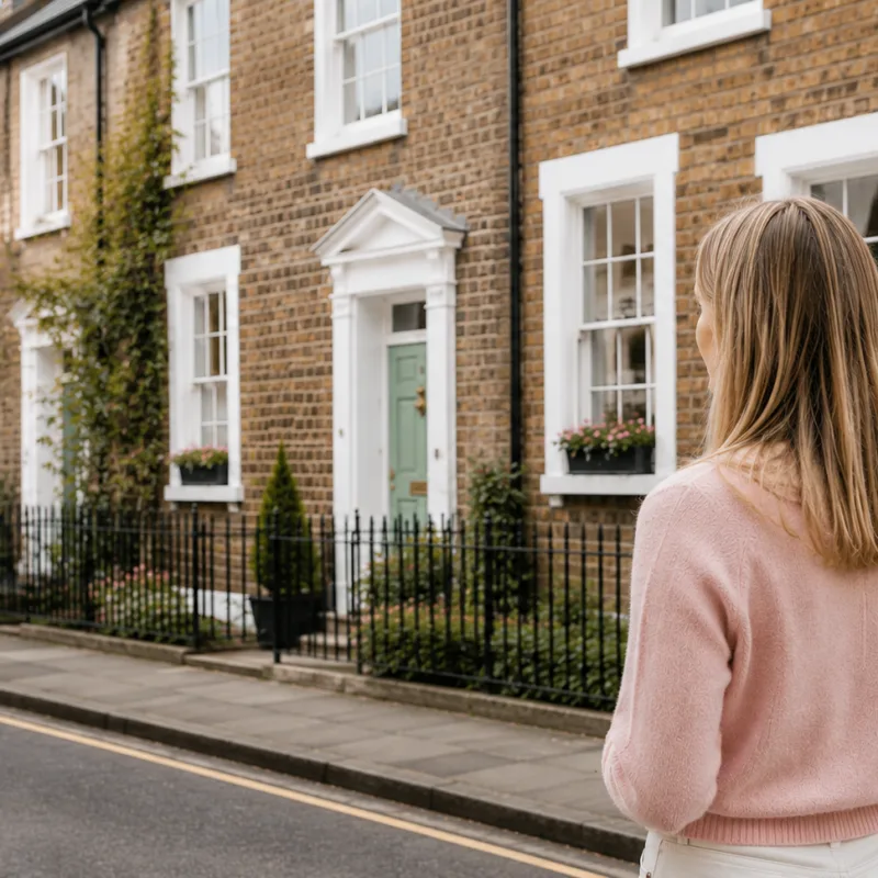 Buyer reviewing a property after a house viewing before making an offer