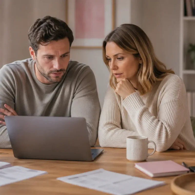 Buyer comparing a mortgage valuation with a house survey before purchasing a property