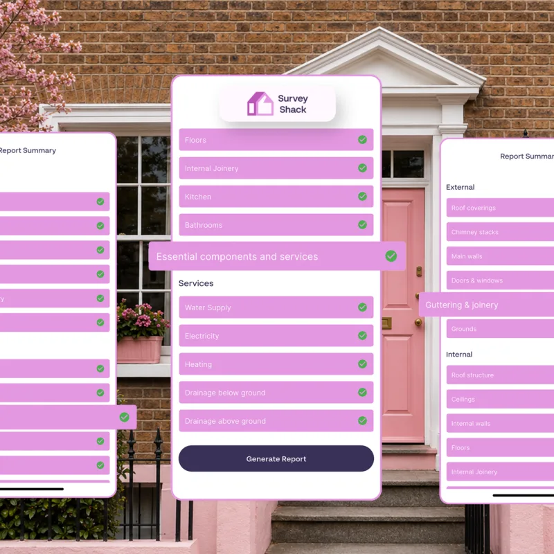 Buyer using Survey Shack to check a property's condition before buying