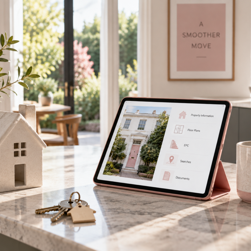 Property Logbook and Digital Sales Pack showing different types of property information